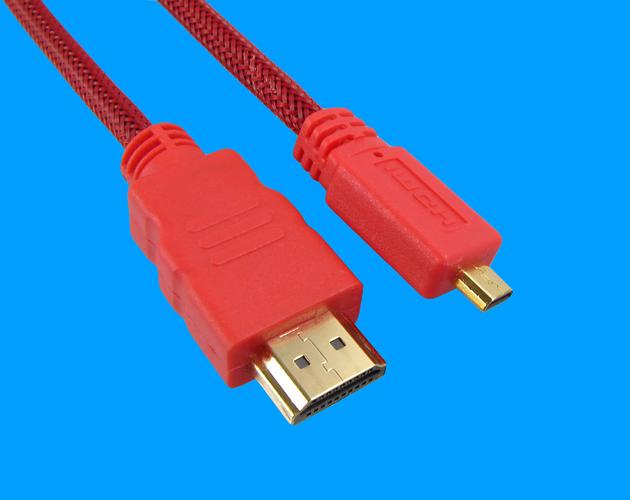 广东中山供应厂家直供 hdmi to micro hdmi线 传输速度快 手机数据线